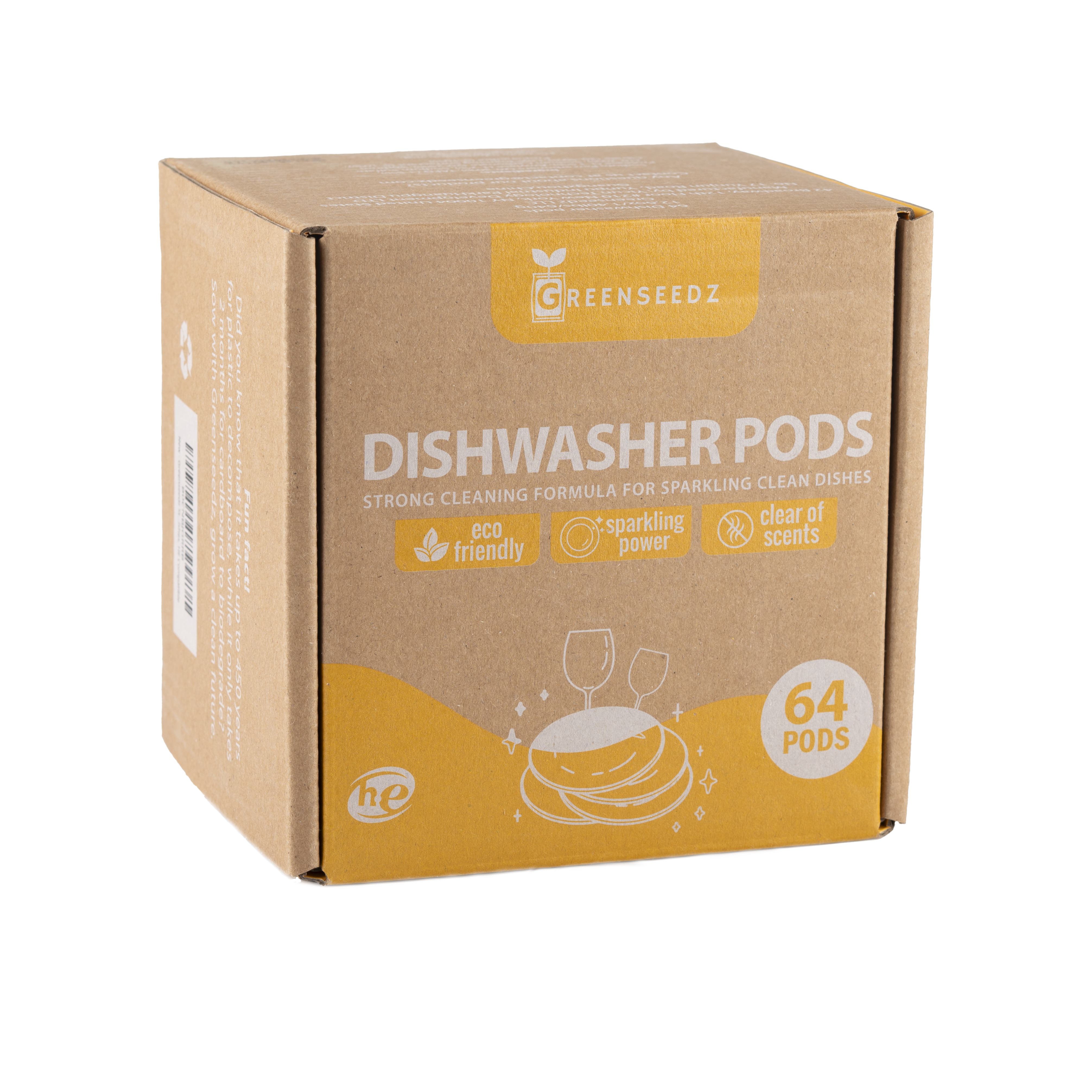 Dishwasher Detergent Pods, 64 Count